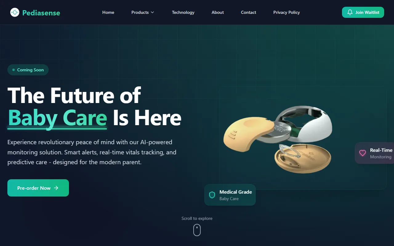 Pediasense screenshot